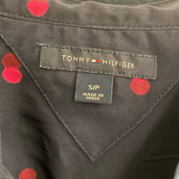 Tommy Hilfiger navy and purple blouse - Picture 2 of 3